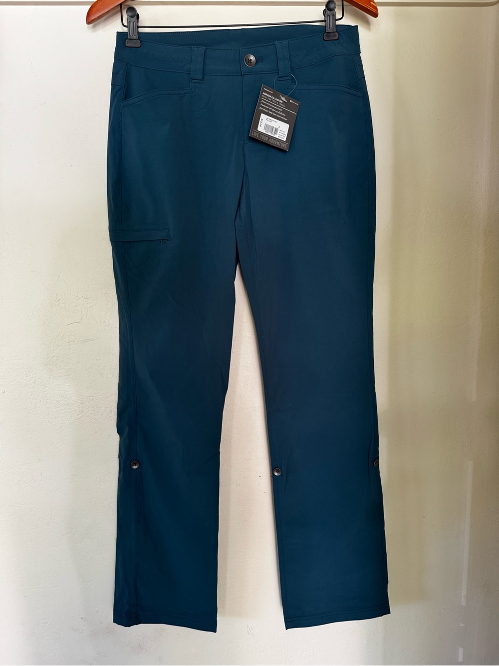 NWT Eddie Bauer Horizon Pants Women’s Size 2 Mallard UPF 50+ Travel Hiking